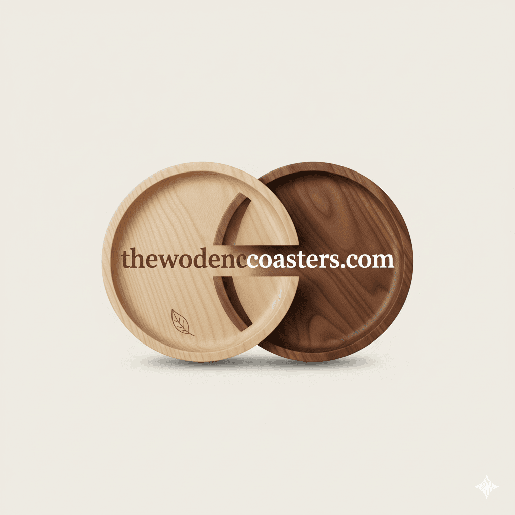 Square Wooden Coasters - Premium Set